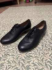 Scarpe Bloch Shockwave nere cravatta pelle rubinetto uomo 9,5 M danza teatro musicale 