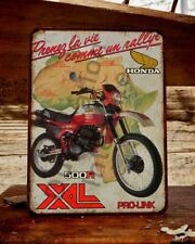 plaque métal vintage Honda