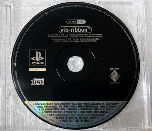 Vib ribbon ps1 promo - ps1,