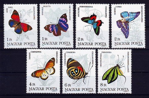 Ungheria 1984 farfalle - ungheria, 1984.