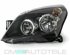Fari Opel Astra H 04-09 H7/H1 sinistro Nero pronto installazione + motore gas