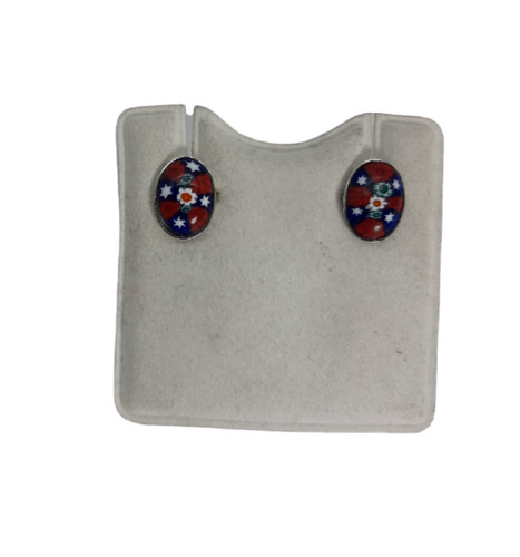 Orecchini ovale murrine - orecchini, ovale,