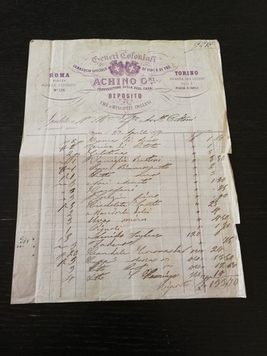 1877 antica fattura - 1877,