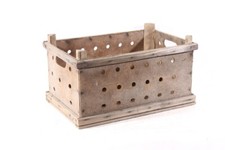 Vecchio Cassetta Frutta Scatola Legno 60 x 40 x 29cm Cassa Decorazione Trasporto