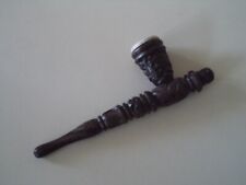 ANTICA PIPA IN LEGNO LAVORATO INTARSIATO - ANNI '30