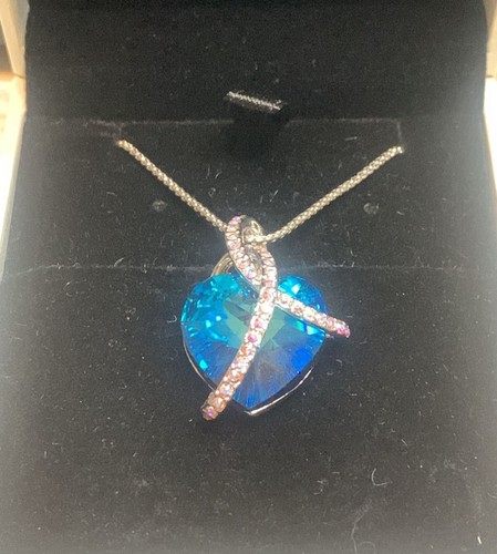 Collana cuore cristallo - collana,