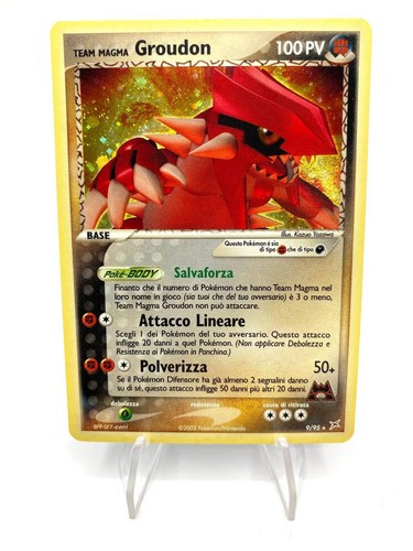 Carta pokemon groudon set team - groudon,
