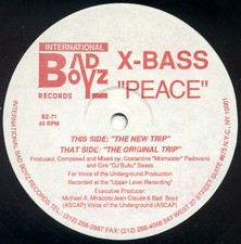 X-Bass - Peace - USA 12" Vinyl