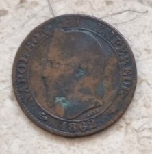 Moneta di Napoleone III 1862