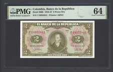 Colombia 2 Pesos Oro 1-1-1945