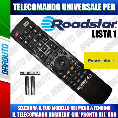 Telecomando universal roadstar - telecomando,