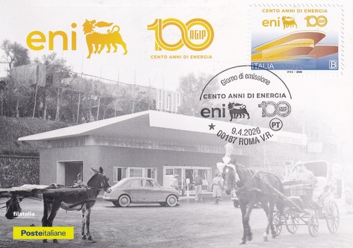 Eni cartolina filatelica 2026 - cartolina,