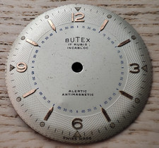 Butex 17 rubis incabloc alarm antimagnetic Watch Dial 35.3 mm (used)