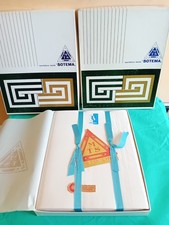 LOTTO 2 ANTICHE  LENZUOLE "SOTEMA"  MISTO LINO TAGLIO VIVO ( SENZA PIEGA )
