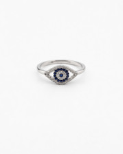 Anello malocchio in argento