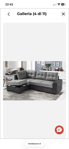 Divano letto angolare - divano, posti