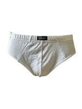 6 Slip Mutanda Uomo La Foglia In Filo Di Scozia Con Elastico Interno Con Logo