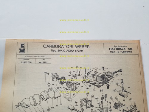 Weber carburatore adha - carburatore,