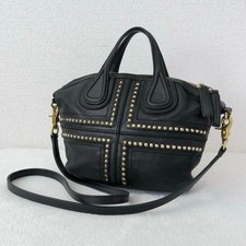 GIVENCHY Micro Nightingale 2 vie borsa a mano borsa a tracolla borchie nere Giappone F/S USATO