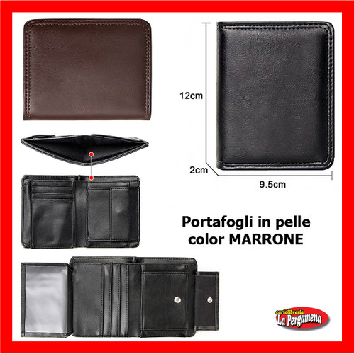 Portafoglio uomo vera pelle - uomo, in