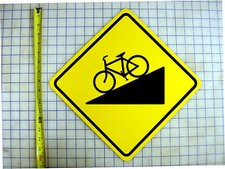 Downhill bike path yellow - bike,