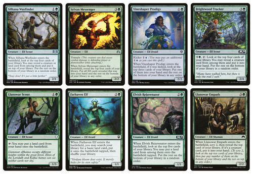Mtg playsets of green - mtg,