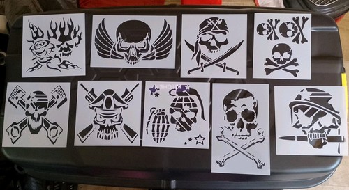 Teschi misti stencil - misti,