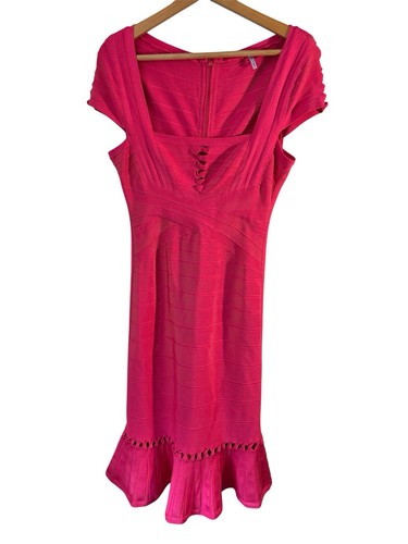 Abito body herve leger rosa - abito,