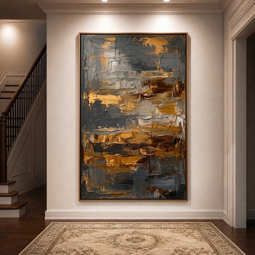 Dipinto olio astratto - ad,