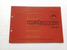 Malanca 50 Due Più anni 70 catalogo ricambi telaio originale - FRAME PARTS LIST
