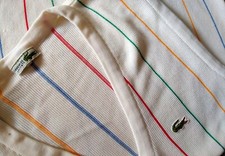 VEST gilet  80's  LACOSTE TG.6 veste circa L/XL   Made in France  RARE