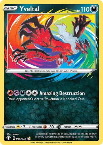 Yveltal 046 072 pokemon - -, 046/072