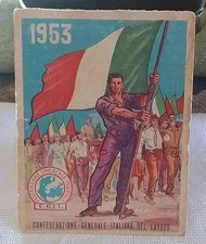 Tessera 1953 con - tessera, c.g.i.l.