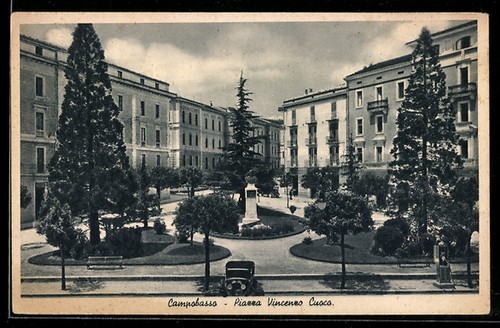 Cartolina campobasso piazza - cartolina,