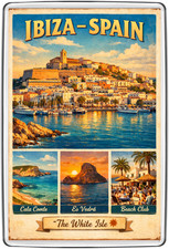 Ibiza Spain Vintage Poster