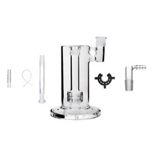 Tubo gorgogliatore vetro spesso 14 mm FC UFO Mobius Matrix Perc bong acqua