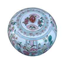 Vaso in ceramica orientale decorato, Cina, Giappone '900, firmato