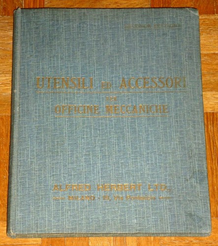 Catalogo 1912 alfred herbert - 1912, "alfred