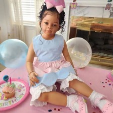 Bambola Reborn rifinita pelle