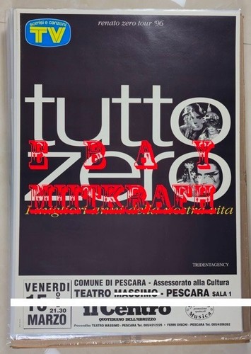 Renato zero 1996 poster - renato,