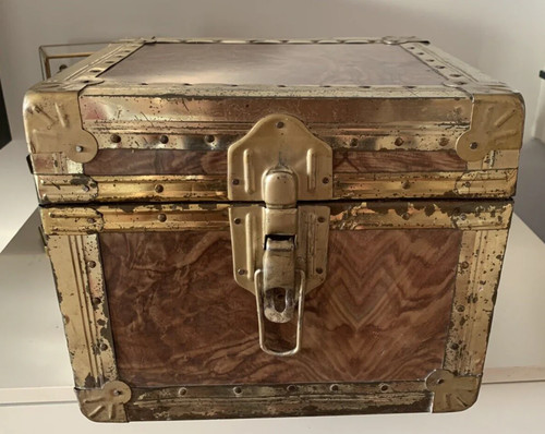 Baule legno ottone - baule,
