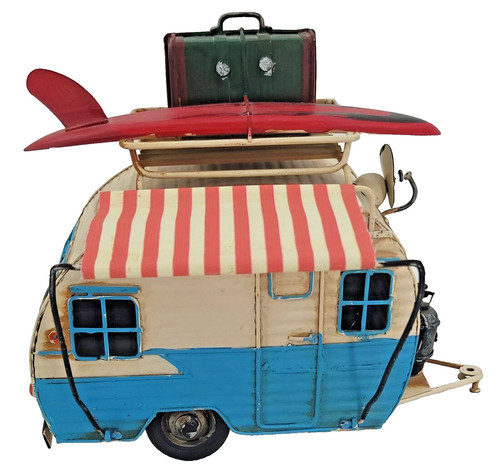 Caravan vintage metallo - vintage, in