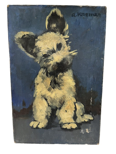 Alfred kremer olio tela - olio, su