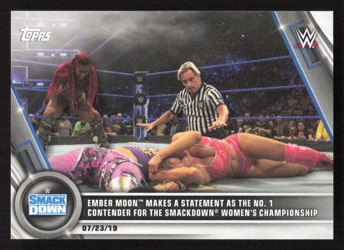 Topps wwe 2020 ember - ember, moon