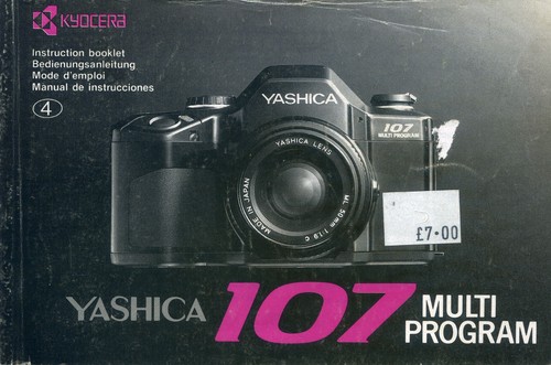 Yashica 108 manuale istruzioni - yashica,