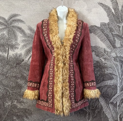 Raro cappotto afgano rosso - , in