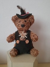 ORSO DI PAGLIA ALPINO NO PELUCHE ORSETTO VINTAGE CM 22 RARO