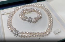 Set collana bracciale perle