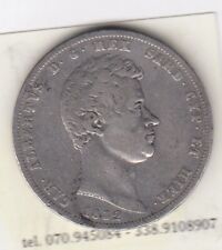 5 LIRE 1832 CARLO ALBERTO , ZECCA DI TORINO, q.BB