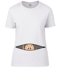 T-SHIRT donna gravidanza premaman maschio bambino alza zip!